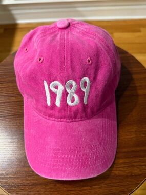 1989 Embroidered Baseball Cap - Pink